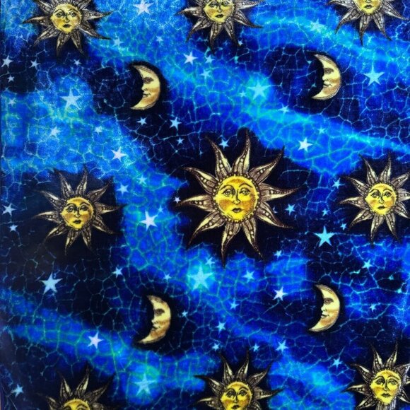 Sun & Moon Plush Blanket Retro 90's 60"x 46" #722 - Picture 1 of 4